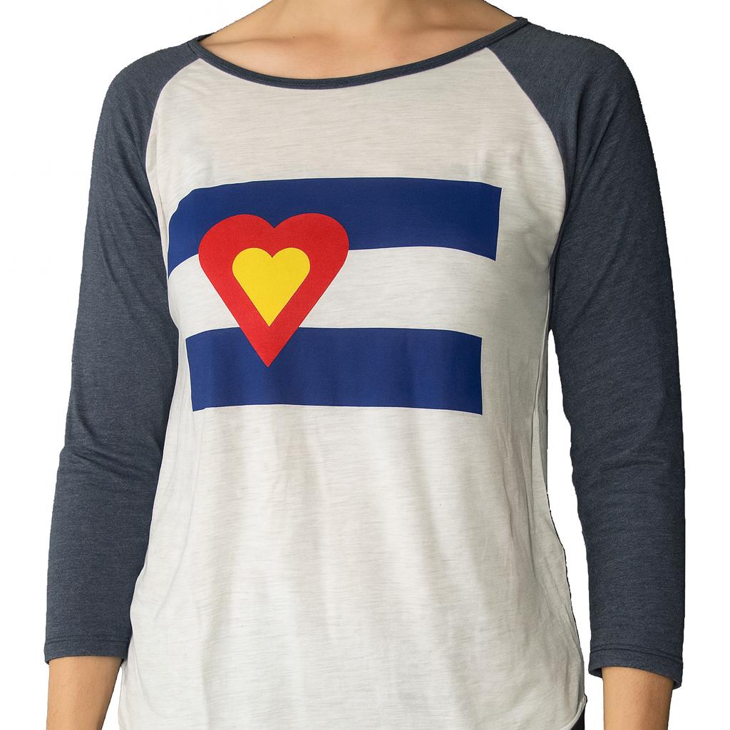 Tri-Blend Baseball 3/4 Sleeve Shirt