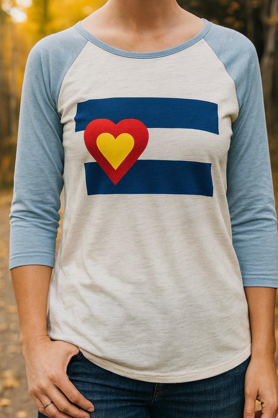 Tri-Blend Baseball 3/4 Sleeve Shirt